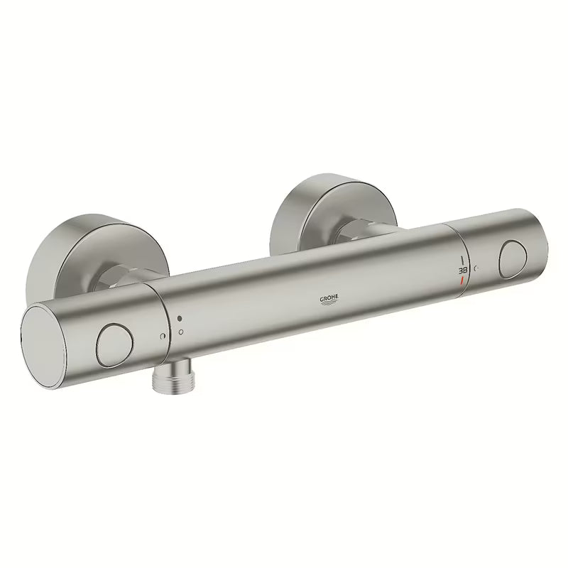 Termostatická nástěnná sprchová baterie Grohe Grohtherm 1000 Cosmopolitan v provedení supersteel