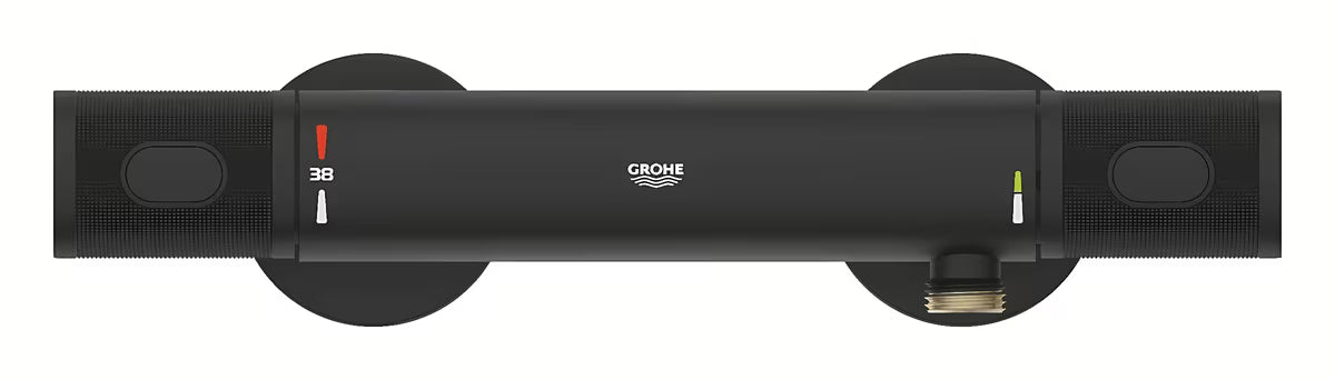 Termostatická nástěnná sprchová baterie Grohe Grohtherm 1000 Performance v barvě phantom black