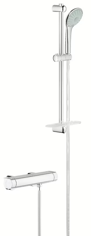 Termostatická sprchová baterie Grohe Grohtherm 2000 v chromu se sprchovým setem Euphoria