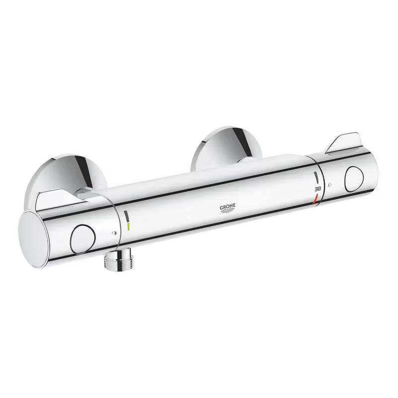 Chromová termostatická sprchová baterie Grohe Grohtherm 800 pro nástěnnou montáž.