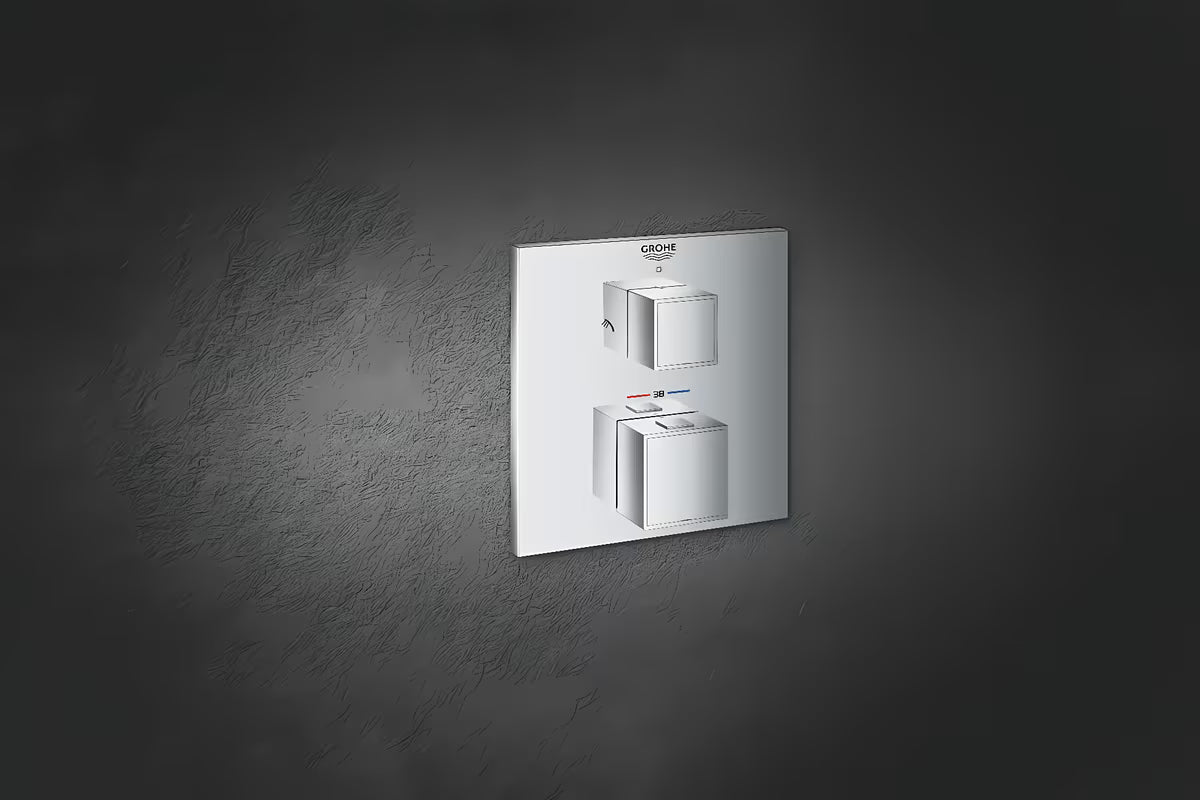 Podomítková termostatická sprchová baterie Grohe Grohtherm Cube v chromovém provedení