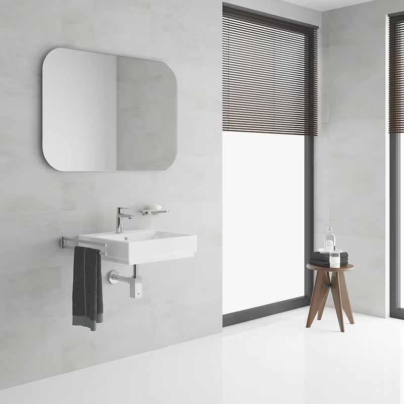 Chromová páková stojánková umyvadlová baterie Grohe Lineare s clic-clacem