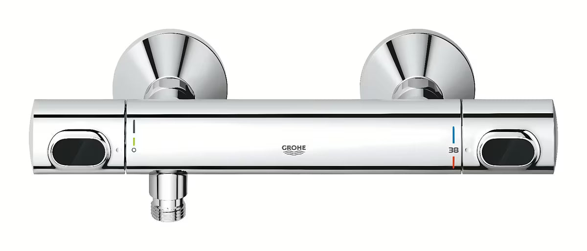 Grohe Precision Flow termostatická sprchová baterie v chromu se sprchovou soupravou a tyčí