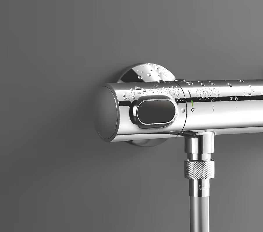 Grohe Precision Flow termostatická sprchová baterie v chromu se sprchovou soupravou a tyčí