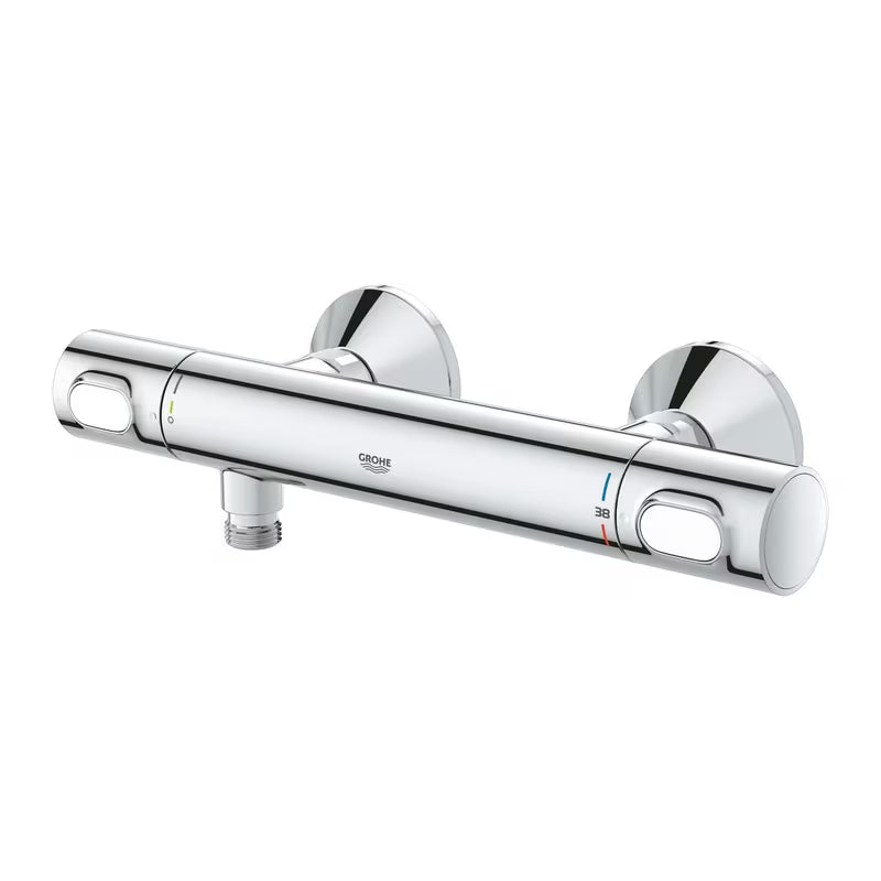 Termostatická nástěnná sprchová baterie Grohe Precision Flow v chromovém provedení se SafeStop a EcoJoy