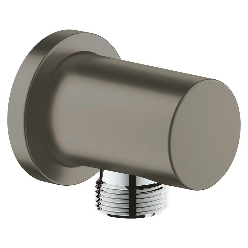 Podomítkový vývod sprchy Grohe Rainshower neutral s kruhovou rozetkou v povrchu brushed hard graphite
