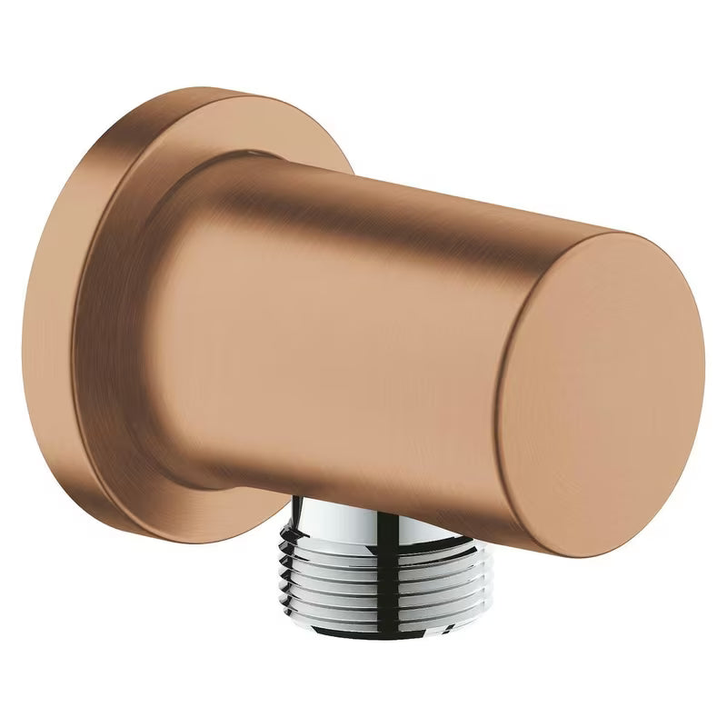 Podomítkový vývod Grohe Rainshower neutral s kulatou rozetou v povrchu Brushed Warm Sunset.