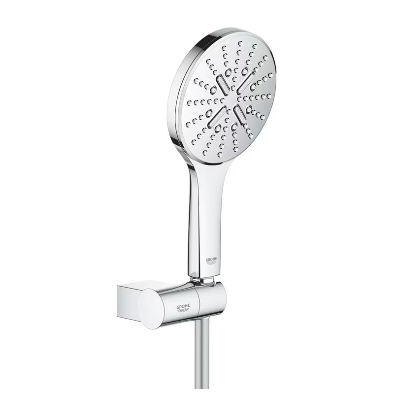Chromový sprchový set Grohe Rainshower SmartActive 130 s ruční sprchou, držákem a hadicí 1500 mm
