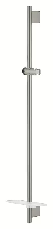 Sprchová tyč Grohe Rainshower SmartActive 900 mm s poličkou EasyReach v provedení supersteel