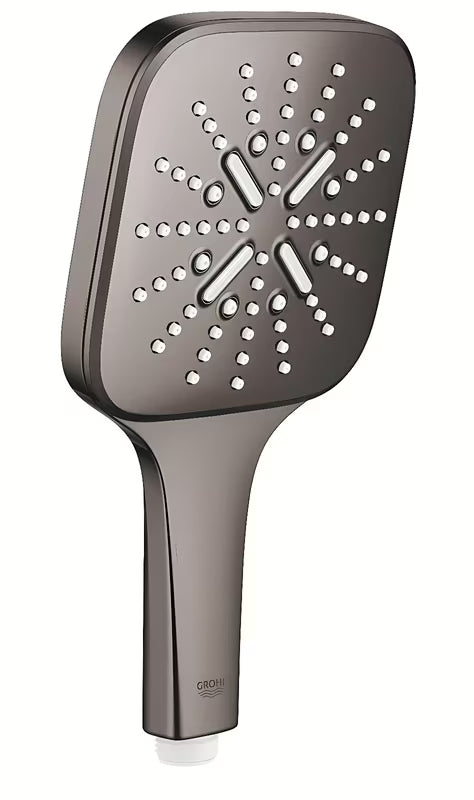 Rankinė dušo galvutė Grohe Rainshower 130 SmartActive Cube, hard graphite paviršiaus