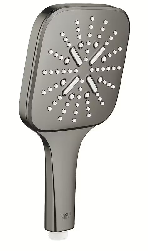 Ruční sprcha Grohe Rainshower 130 SmartActive Cube v barvě kartáčovaný hard graphite