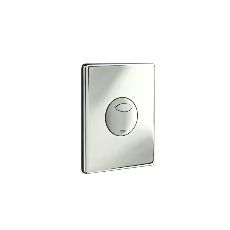 Chromové ovládací splachovací tlačítko Grohe Skate pro moduly Grohe s možností 2-činného splachování nebo start/stop.