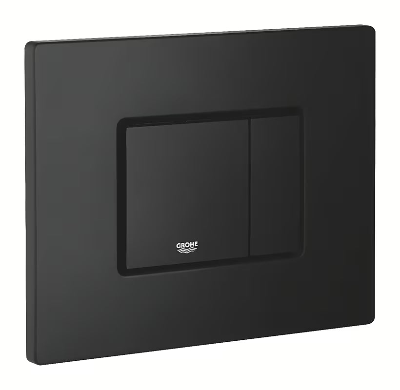 Ovládací splachovací tlačítko Grohe Skate Cosmopolitan v provedení phantom black s matným povrchem