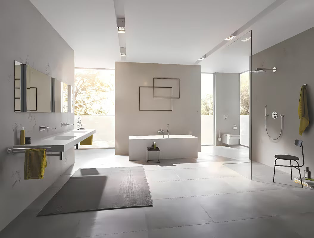 Grohe Grohtherm SmartControl termostatická podomítková sprchová baterie v provedení supersteel