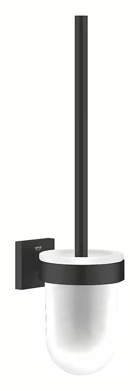 Nástěnná WC štětka Grohe Start Cube v matné černé se skrytým upevněním