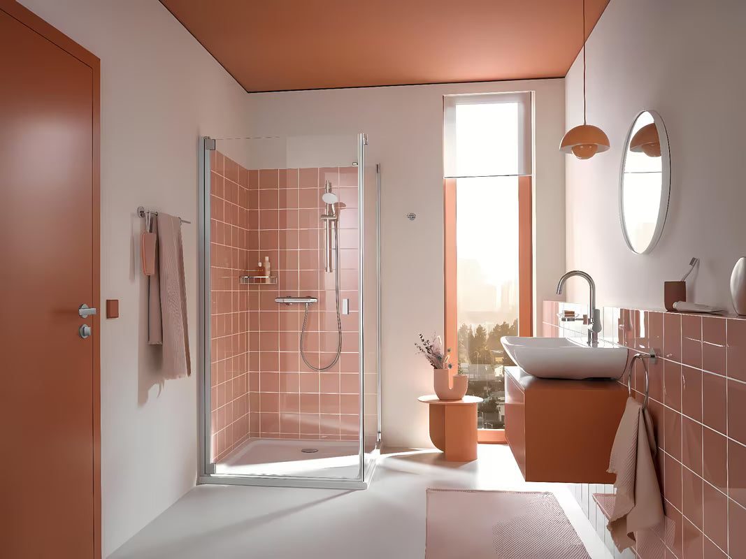 Chromový sprchový set Grohe Tempesta s ruční sprchou, sprchovou tyčí a hadicí
