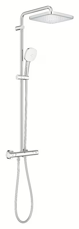 Sprchový systém Grohe Tempesta Cube System s termostatickou baterií v chromu, hlavovou a ruční sprchou