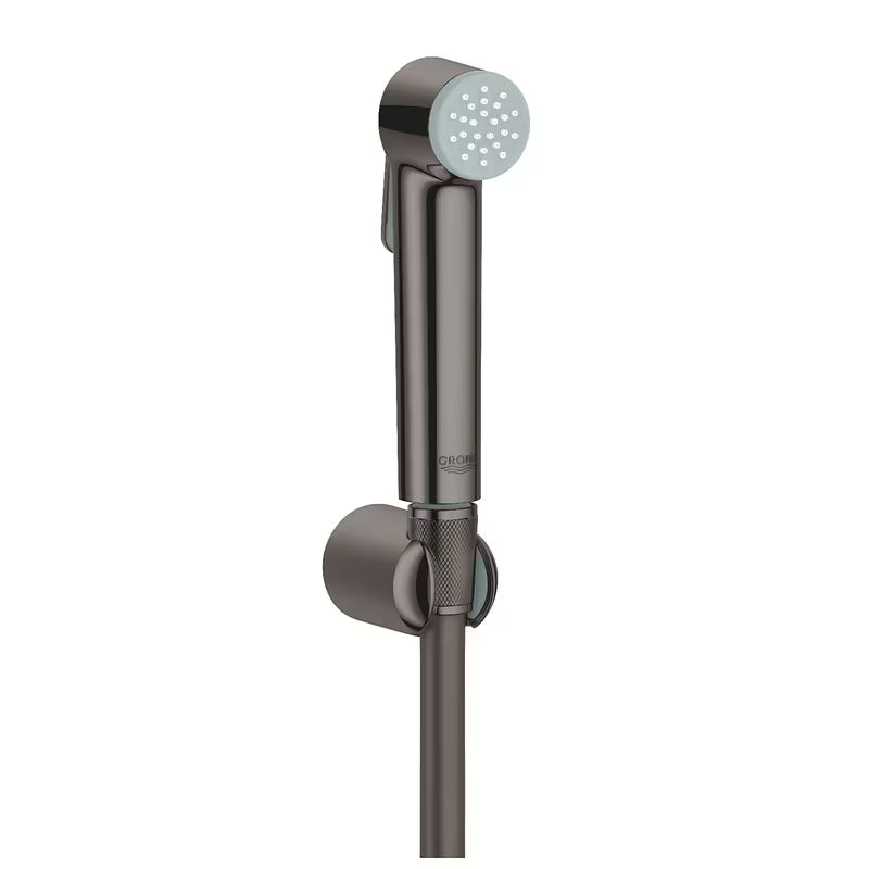 Grohe Tempesta-F Trigger Spray bidetová sprška v barvě hard graphite s nástěnným držákem a hadicí