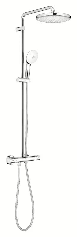 Sprchový systém Grohe Tempesta System s termostatickou baterií v chromu s hlavovou a ruční sprchou