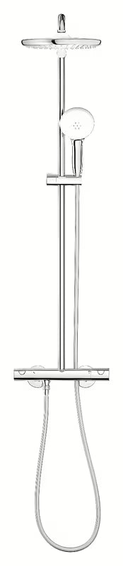 Sprchový systém Grohe Tempesta System s termostatickou baterií v chromu s hlavovou a ruční sprchou