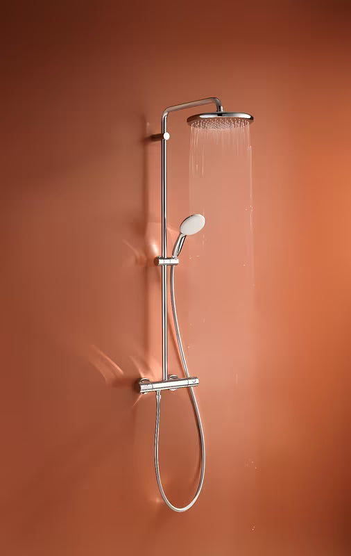 Sprchový systém Grohe Tempesta System s termostatickou baterií v chromu s hlavovou a ruční sprchou