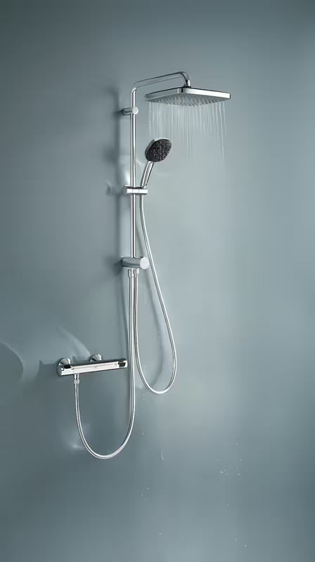 Sprchový systém Grohe Vitalio Comfort System v chromu s hlavovou a ruční sprchou