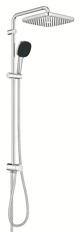 Tuš sustav Grohe Vitalio Comfort System u krom izvedbi s nadglavnim i ručnim tušem
