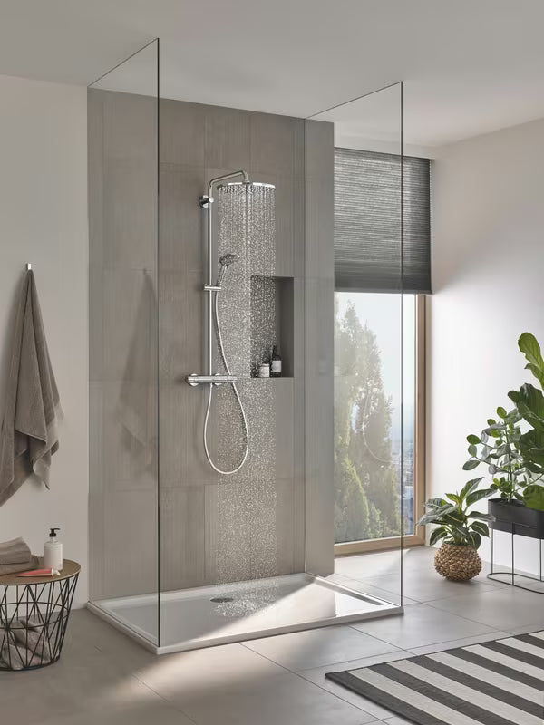 Sprchový systém Grohe Vitalio Joy XXL 310 s termostatem v chromovém provedení s hlavovou a ruční sprchou