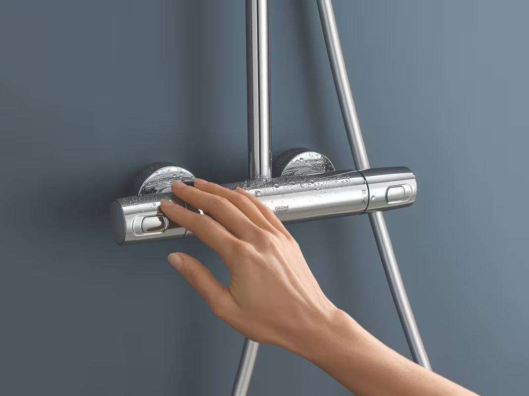 Sprchový systém Grohe Vitalio Joy XXL 310 s termostatem v chromovém provedení s hlavovou a ruční sprchou