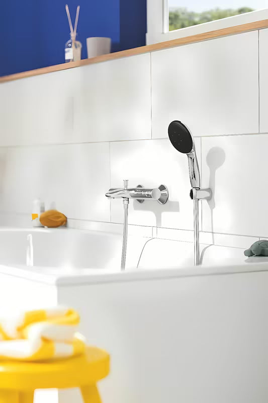 Grohe Vitalio Start vanový set v chromu s ruční sprchou, držákem a sprchovou hadicí 1750 mm.