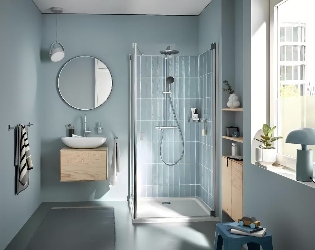 Grohe Vitalio Start System sprchový systém s termostatickou baterií v chromu s hlavovou a ruční sprchou
