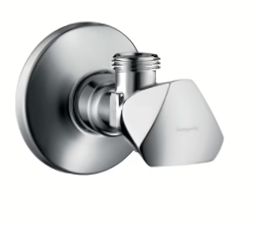 Rohový ventil Hansgrohe E bez filtru s připojením G ½ na přítoku a G ⅜ na odtoku