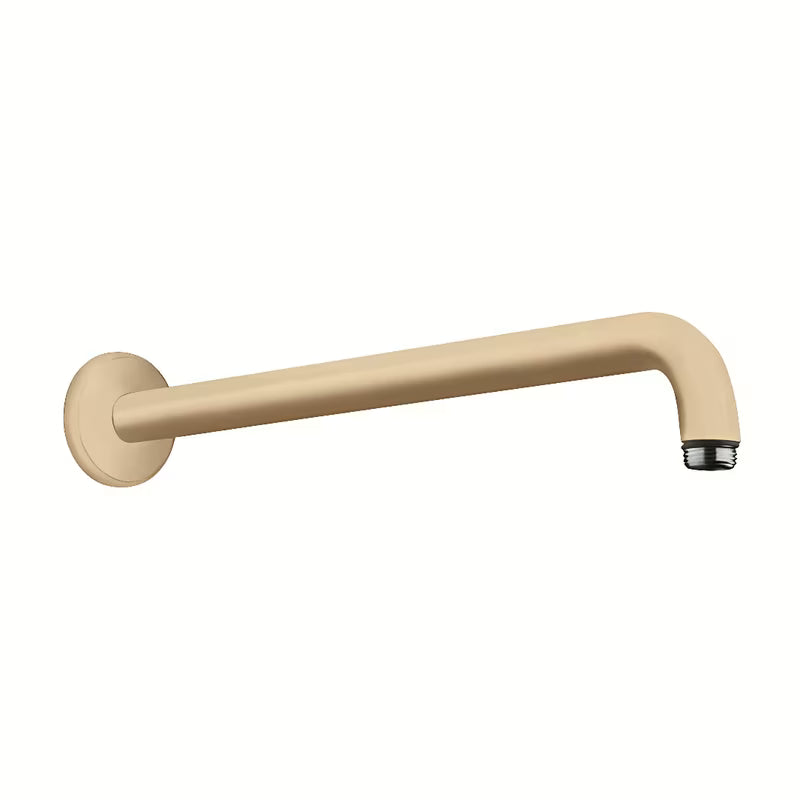 Sprchové rameno Hansgrohe v kartáčovaném bronzu pro montáž na stěnu, délka 389 mm.