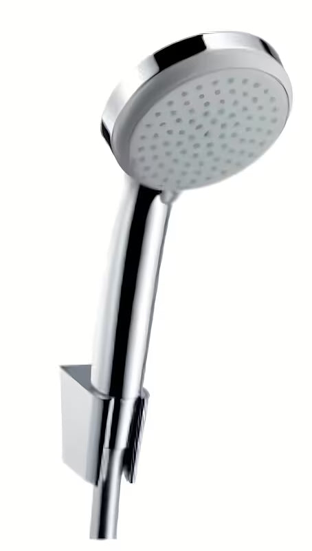 Vanový set Hansgrohe Croma 100 v chromu s ruční sprchou 100 mm, držákem Porter 'S a hadicí Isiflex 1,25 m.