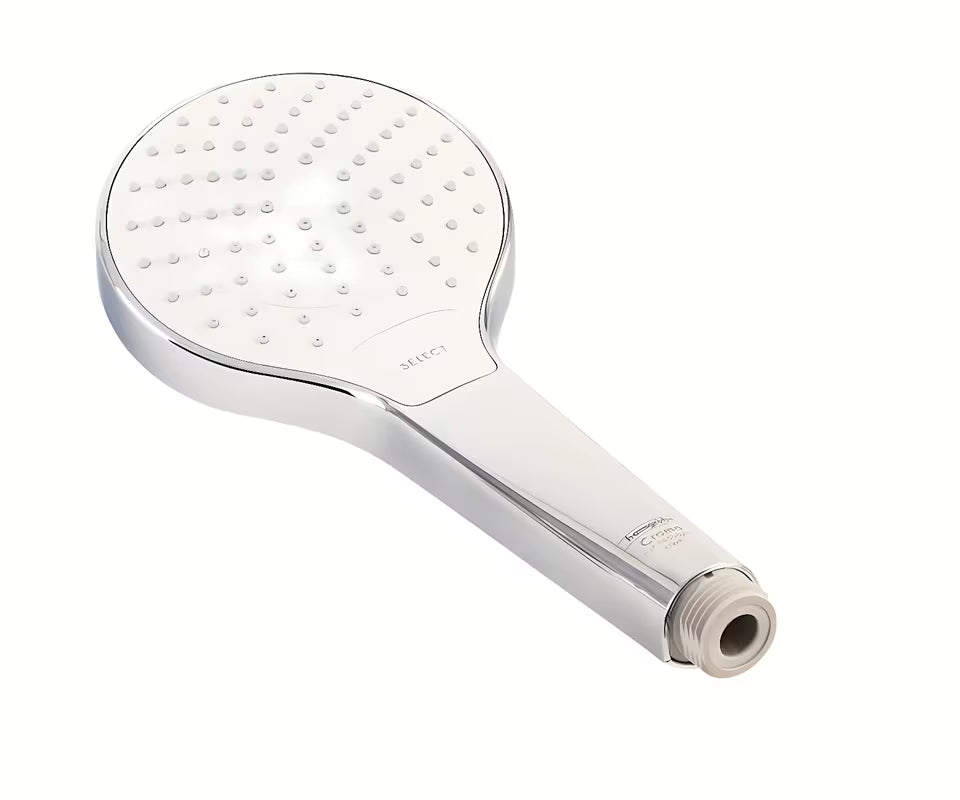 Ruční sprcha Hansgrohe Croma Select S Vario bílá/chrom s tlačítkem Select a průměrem 110 mm