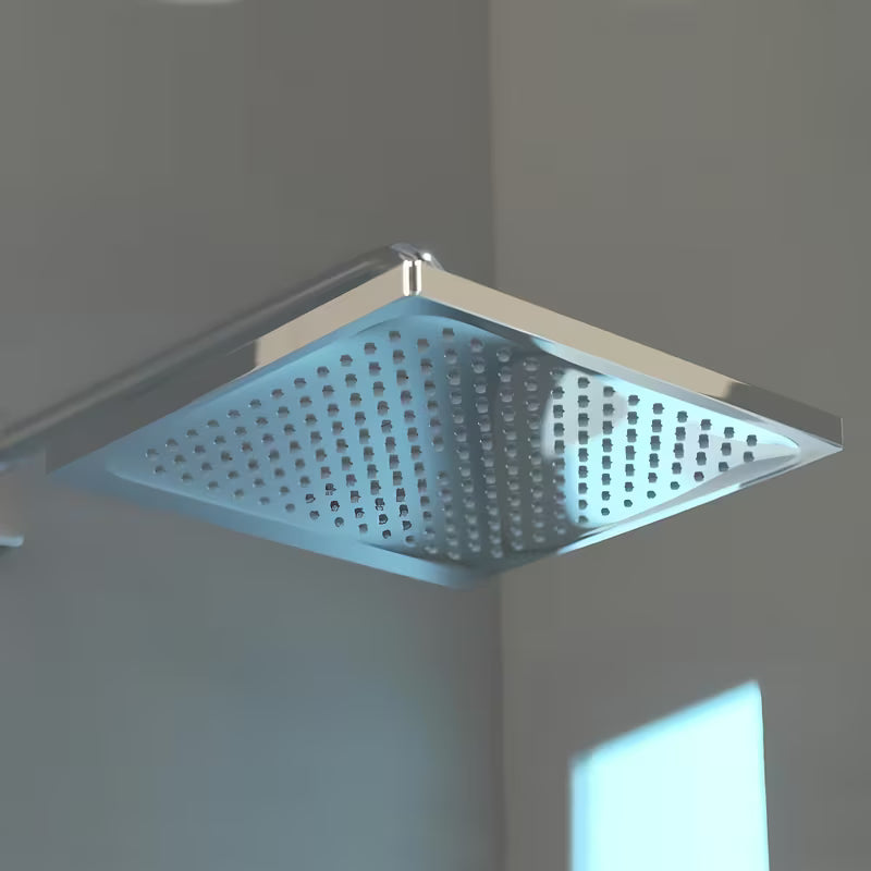 Hlavová sprcha Hansgrohe Crometta E 240 v chromu s proudem Rain a čtvercovou hlavicí 240 × 240 mm.
