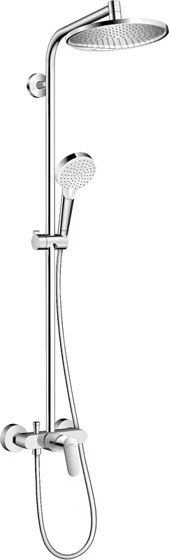 Hansgrohe Crometta S sprchový systém v chromu s horní sprchou 240 mm a ruční sprchou