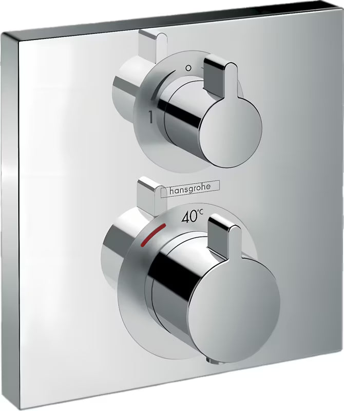 Hansgrohe Ecostat Square termostatická podomítková sprchová baterie v chromovém provedení