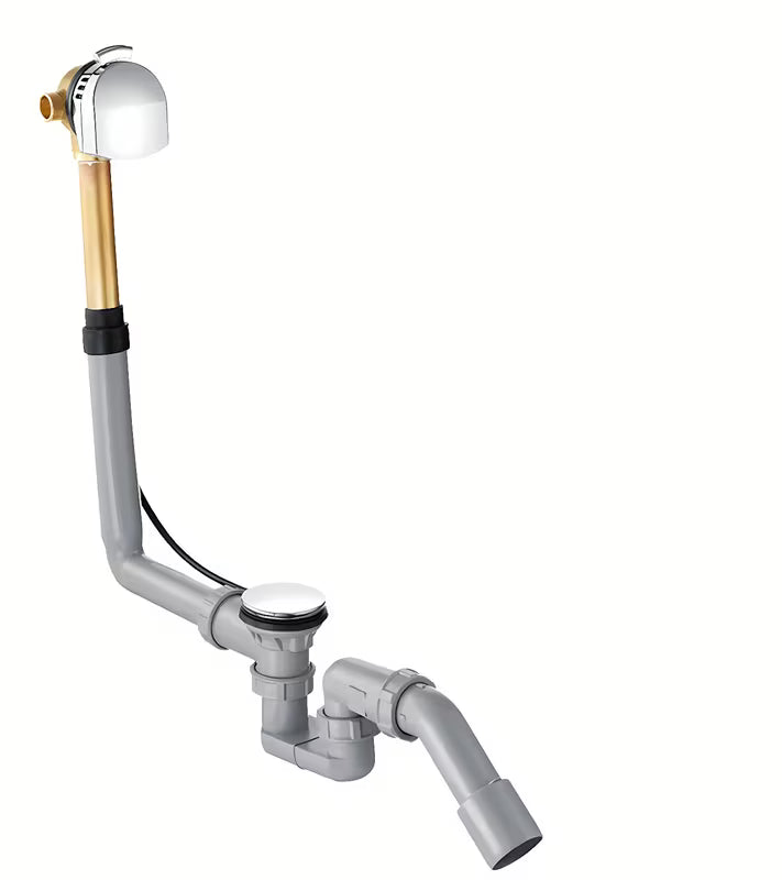 Hansgrohe Exafill vanový automat s odtokovou a přepadovou soupravou pro standardní vany