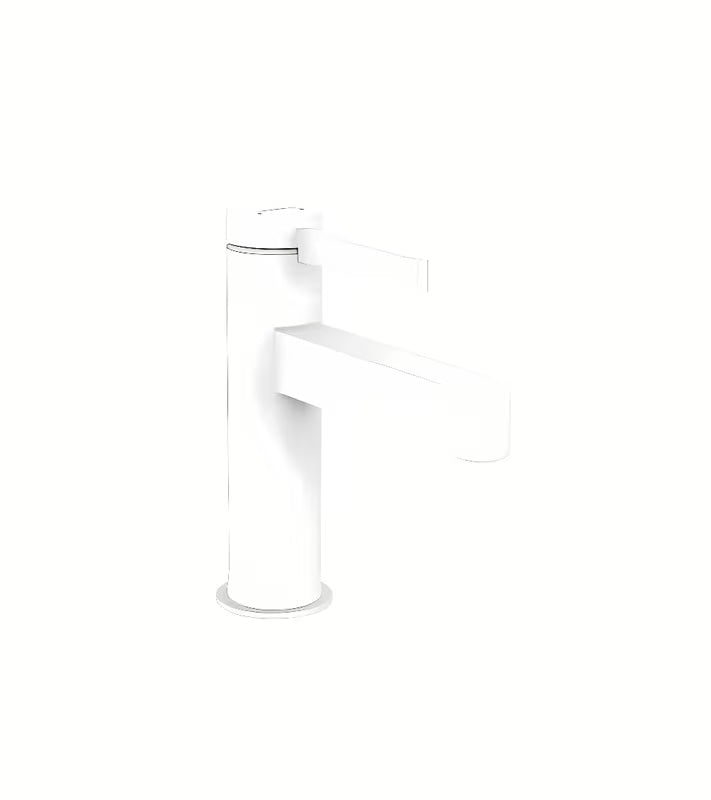 Hansgrohe Finoris umyvadlová páková baterie v matné bílé s odtokovou soupravou push-open