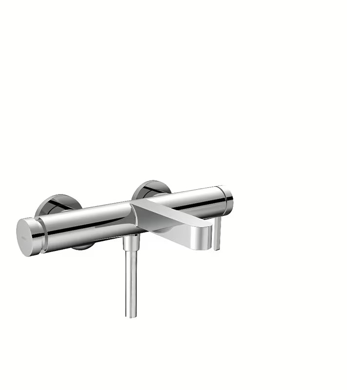 Nástěnná vanová páková baterie hansgrohe Finoris v chromovém provedení s tlačítkem Select