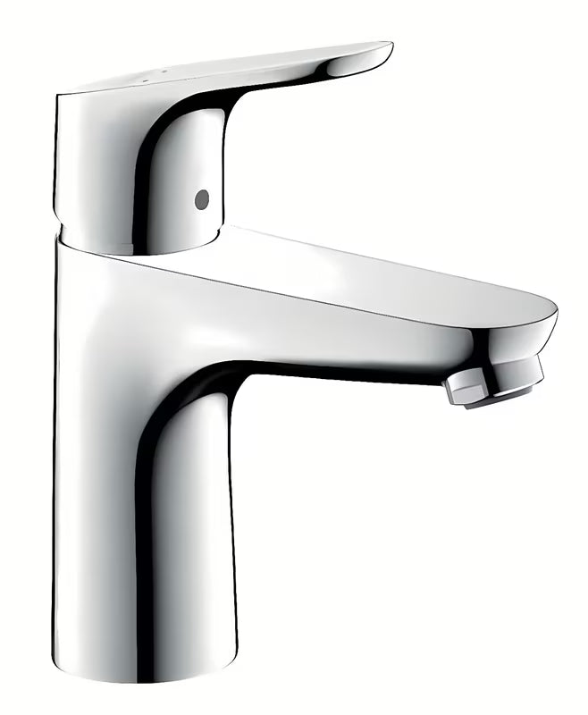 Chromová páková umyvadlová baterie hansgrohe Focus s ComfortZone 100 a úspornou technologií EcoSmart.