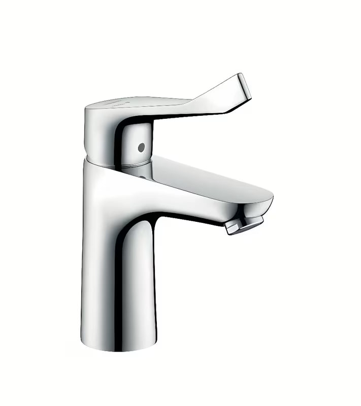 Chromová páková umyvadlová baterie Hansgrohe Focus bez výpusti s laminárním proudem