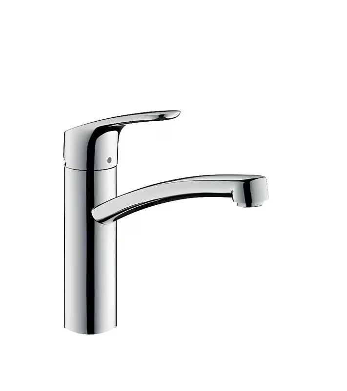 Chromová páková dřezová baterie Hansgrohe Focus M41 s otočným výtokem 360°