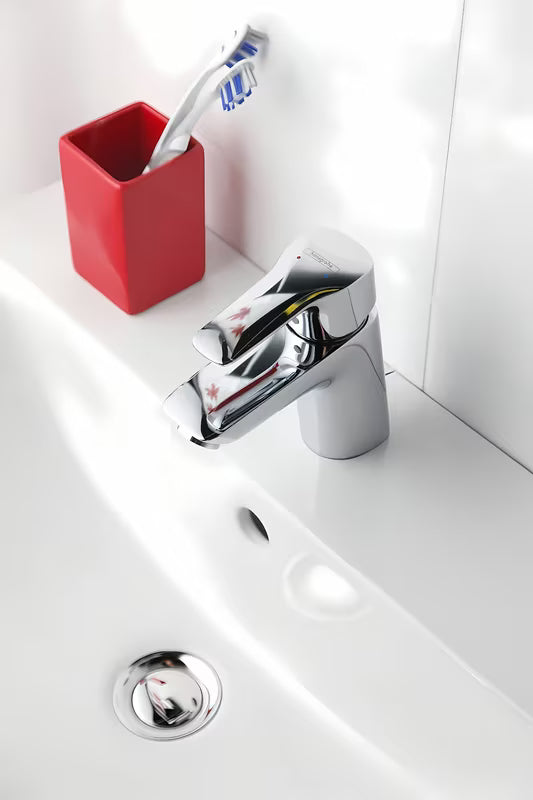 Chromová páková stojánková umyvadlová baterie Hansgrohe HG248 s výpustí