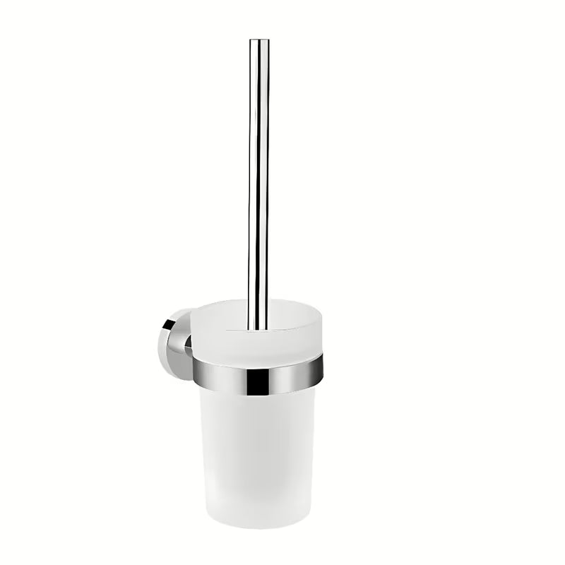 Hansgrohe Logis nástěnná WC štětka s držákem v chromu se skleněnou vložkou