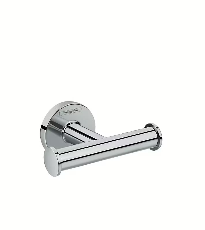 Hansgrohe Logis Universal dvojháček v lesklém chromu pro zavěšení ručníků na stěnu.