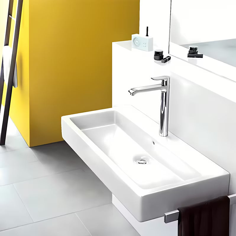 Hansgrohe Metris vysoká páková umyvadlová baterie v chromovém provedení.