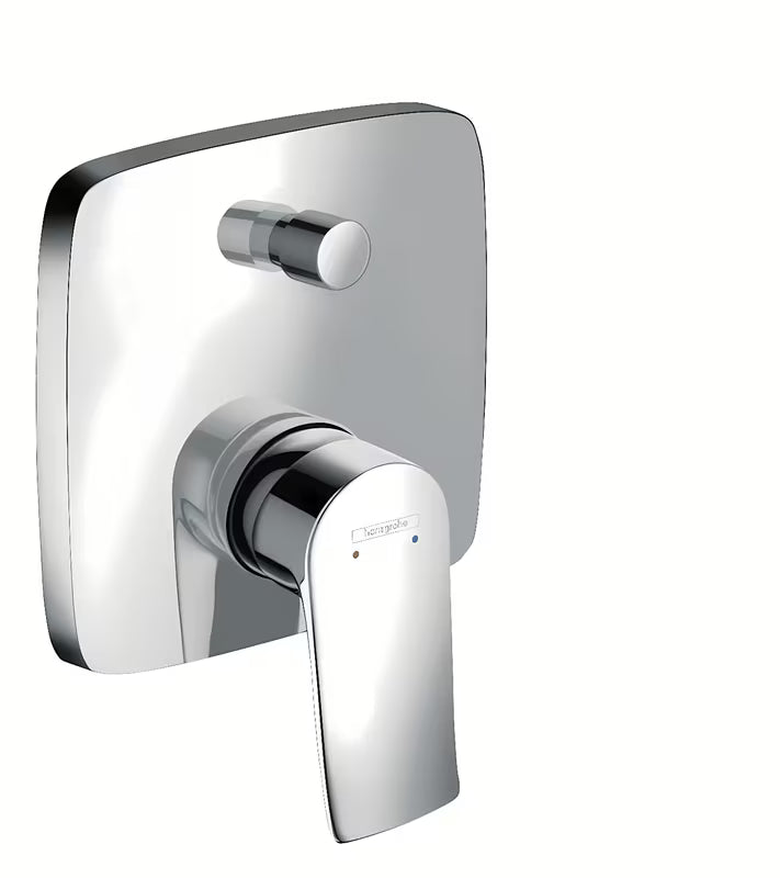 Hansgrohe Metris podomítková sprchová a vanová baterie v chromovém provedení s pákou a přepínačem