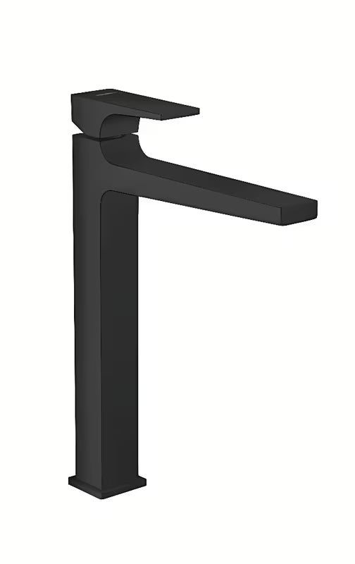 Hansgrohe Metropol vysoká páková umyvadlová baterie v matné černé s odtokem push-open